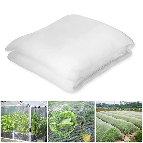 Blanc Filet Anti Insecte Potager 3 x 6 M, Protection Plantes Fleurs Légumes Fruits