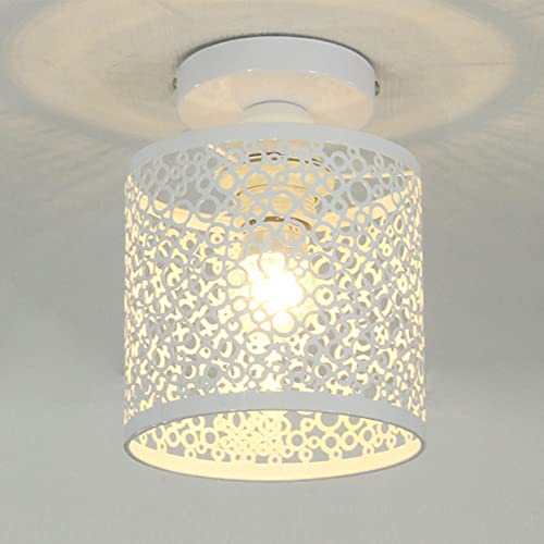 Mengjay Retro Plafonnier Industrielle en Métal Cage,Fer Lustre Suspension Luminaire pour Salon Salle Chambre Décorer Maison,Lampe de Plafond rétro vintage...