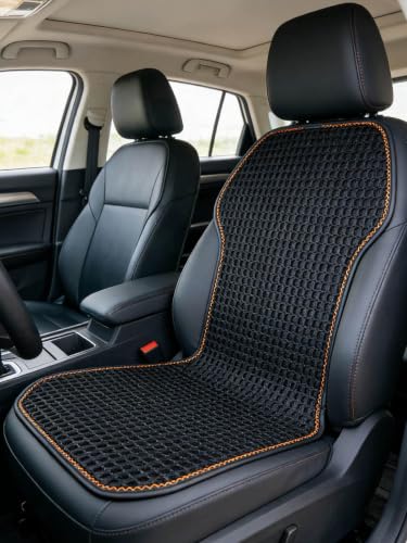 SMIUPIN Summer 3D Air Big Mesh Car Seat Cushion Pad,Universal Fit Cooling Breathable and Vent Mesh Car Seat Cushions Cover for Truck SUV Pikup Sedan Accessories 1PCS (Black)