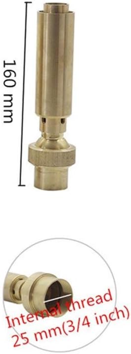 Gardening Watering System Tools Air-Blended Jet Sprinklers Garden Landscape Fountain 3/4" 1" 1.5" 2" Brass Adjustable Air Bubbling Water Column Fountain Nozzles (Color : 3I4 inch)