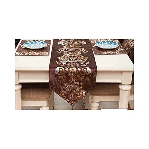 Chemin de table en peluche vintage floral pour sublimer votre décoration de mariage ou café
