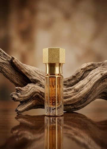 Image of Solavea Golden Oud Attar Perfume Oil for Men & Women | Premium Alcohol-Free Long Lasting Attar | Saffron, Rose, Lavender, Bakhoor, Jasmine, Orchid, Agarwood, Amber & Patchouli | Concentrated Roll-On Fragrance | 3ml