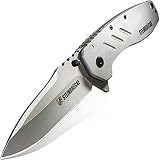 Motovecor Pocket Knife for Men with Clip - Heavy Duty Folding Pocket Knives, 3.4" 14C28N Stainless S