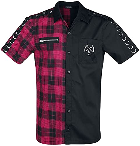 Jawbreaker Split Shirt Männer Kurzarmhemd schwarz/rot M