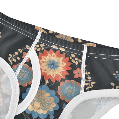 KLL Colorful Mandala Flowers Baby Boys Cotton Underwear Briefs Cute Undies4