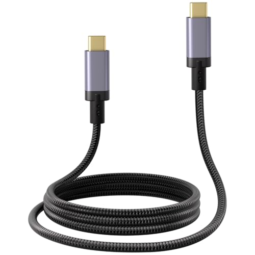 Henrety USB C Cable, USB4 Cable 240W Fast Charging, 40Gbps Data Transfer, 8K Video, Thunderbolt 4/3 Compatible, USB-C for iPhone 16, iPad, MacBook, Galaxy, Tablets & Laptops (1.64Ft) -  HTY-U4-CAB-01