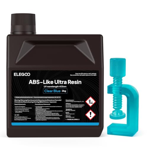 ELEGOO ABS Like Ultra Resin Clear Blue 2000g