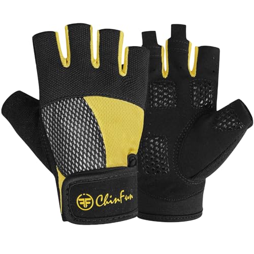 Image of ChinFun Kayaking Gloves 3 /4 Finger - Provide Cushioning and Protection | Resistant Palm and Grip, Easy to Take on and Off, Perfect for Diving, Sailing, Kayaking - Men, Women, Youth