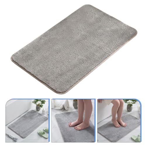 Alfombra antideslizante de poliéster para baño y entrada lavable 8