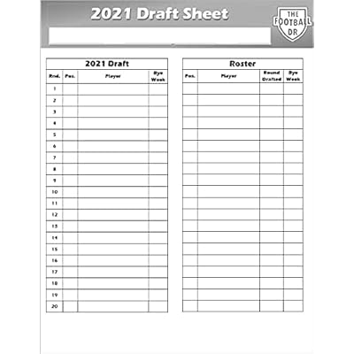 Buy Fantasy Football Draft Board 2022 - Glossy Labels, Draft ...