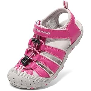 DREAM PAIRS Boys Girls Closed-Toe Outdoor Summer Sport Sandals for Toddler/Little/Big Kid