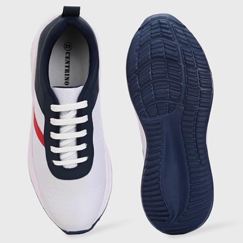 Image of Centrino Urban Sneakers for Man | Shoes for Men Stylish | Casual Lightweight Lace-Up Canvas Walking Shoes | Cushioned Insole | Breathable Comfortable Anti-Skid Sole | Trendy Mens Shoes for City Walks (6823)