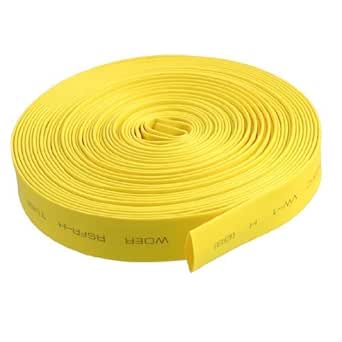 Yellow 32.8Ft 10M Long 5mm Dia Polyolefin Heat Shrinkable Tube Tubing - View #6