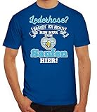 ShirtStreet Gaudi Wiesn Herren Männer T-Shirt Rundhals Oktoberfest - Lederhose brauch ich Nicht, Größe: 3XL,royal blau