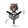Pilot Bear Air Freshener, Exquisite Air Conditioning Clip, Vent Freshener Air Outlet Propeller Diffuser Clip, Car Perfume Vent Clip, Exquisite Air Conditioning Outlet Clip For Home, Truck #1