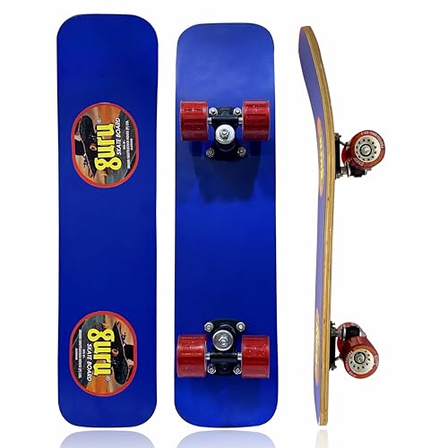 Image of GURU Skateboard, Wooden Non-Slip Skateboard for Kids, Adult, Casterboard /Skate Board /Hoverboard /Longboard for Beginners, Learners, Training Purpose for All Age Group