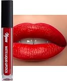 Mynena Orange Red Liquid Matte Lipstick Long-Lasting Waterproof | Lightweight Comfortable Non-Drying | High Pigment Intense Color Lip Stain | Paraben-Free Talc-Free Vegan & Cruelty-Free | Glory