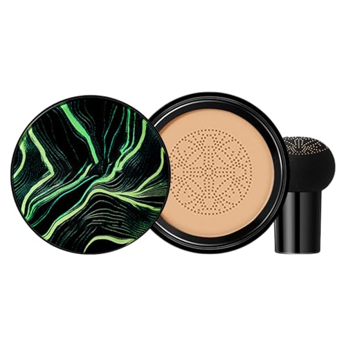 Cc Cream Moisture Cushion Foundation, Base Maquillaje Mujer, Polvos Compactos Maquillaje, Silky Cream, Cabeza De Cojín De Aire Líquida Fundación, Cabeza De Mushroom Resistente Al Agua, Hidratante