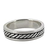 新宿銀の蔵 ロープライン シルバー 925 リング 9～15号 (11号) レディース メンズ 指輪 シンプル キレイめ