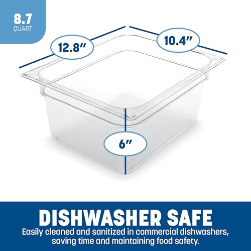 Poêle 1/2 GN polycarbonate transparent Utopia Ca10222b07 bac gastronome 15 cm
