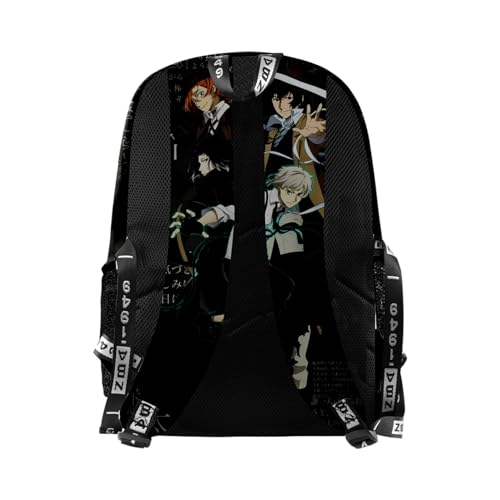 ISaikoy Anime Bungo Stray Dogs Backpack Bookbag Osamu Dazai Shoulder Bag School Bag 12
