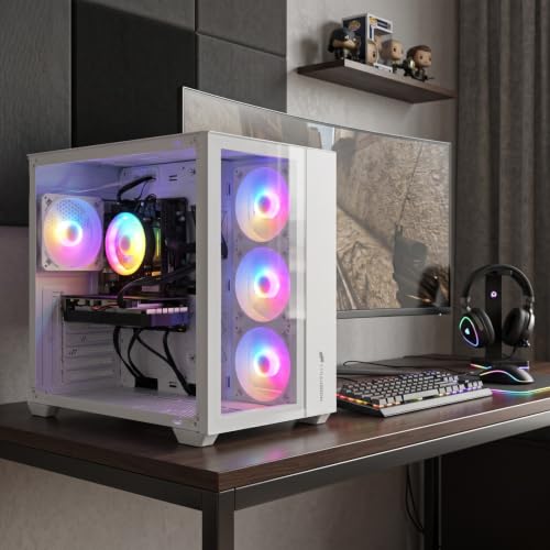 Image of STGAubron Gaming PC Desktop,Core I7 9th,RTX 2060 6G,16GB DDR4,1TB SSD | Gaming Computer Tower for Streaming,Video Editing,Home,School,I7 up to 4.6GHz,ARGB Fan,WiFi 6,BT 5.2,4K DP,HDMI,Win11 Home