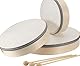 ZOENHOU 6 Stück Handtrommel Set mit Schlägel aus Holz(15/20/25 cm), Hoch 4,5cm, Percussion-Instrument für Musikaufklärung und Rhythmustraining
