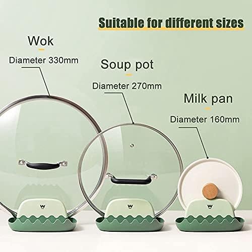 MEETOZ Spoon Rest for Kitchen Counter, 2Pcs Utensil Holder, Spoon, Spatula and Lid Rest for Kitchen Counter for Kitchen Counter, Stove Top, Counter Top, Spoon Utensil Holder