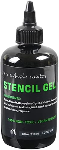 Miniatura 5 de Illusionist Tattoo Stencil Transfer Gel Solution- Produce plantillas oscuras y limpias - Dura todo el día (1 onza)