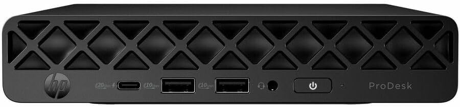 HP ProDesk 4 G1i Mini PC Desktop Computer - Intel Core Ultra 5 235T - 16 GB DDR5 SDRAM - 512 GB SSD - Jack Black - Windows 11 Pro - Wi-Fi 6E