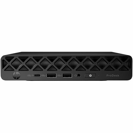 HP ProDesk 4 G1i Mini PC Desktop Computer - Intel Core Ultra 5 235T - 16 GB DDR5 SDRAM - 512 GB SSD - Jack Black - Windows 11 Pro - Wi-Fi 6E