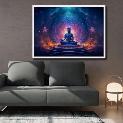 Cuadro de Buda meditativo para transformar paredes vacías en oasis zen 4