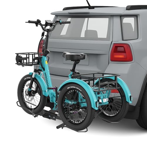 NAIZEA Trike Rack for Ebike Heavy-Duty,Fat Tire 3 Wheel Bike