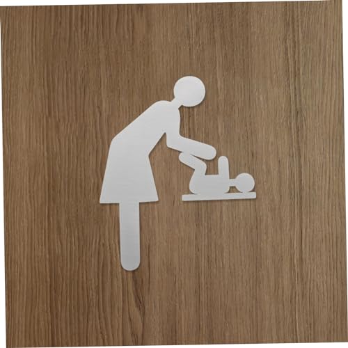 PartyKindom Diaper Changing Station Sign Restroom Identification for Mother and Baby Facilities