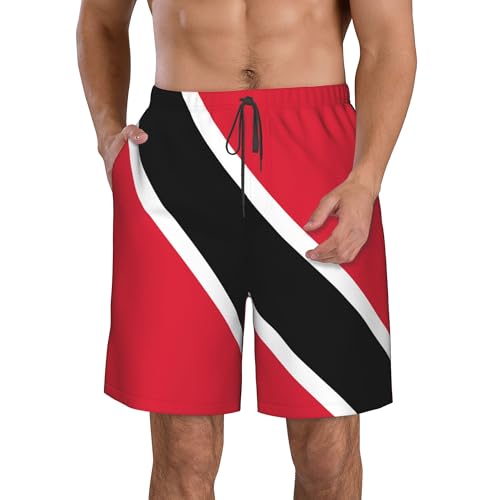 Flag of Trinidad and Tobago Men's Swim Trunks Beach Swimwear Beach Shorts Summer Board Shorts3