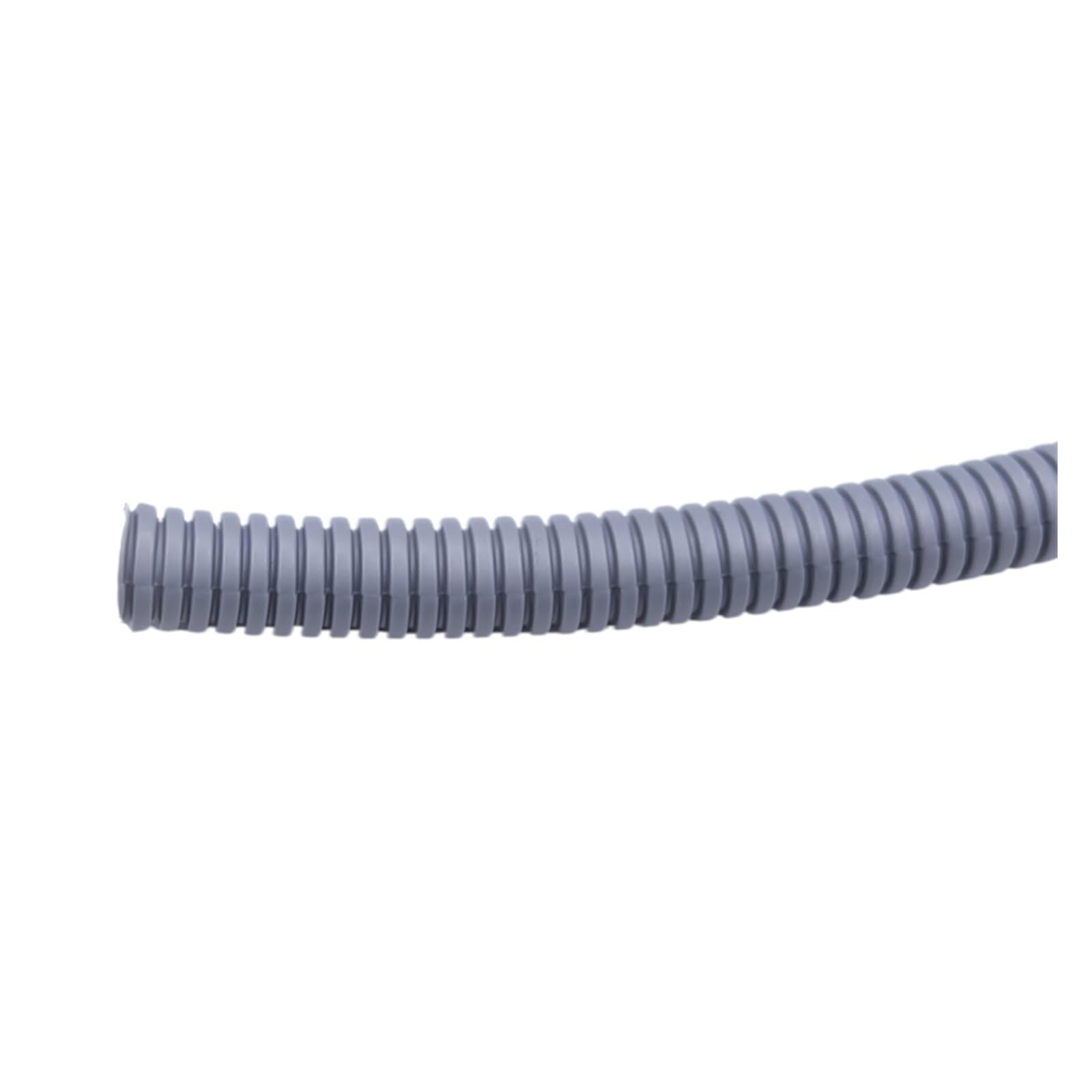 Tubo en espiral para cables, Tubo aislado de PP de 1/5 m, 7,5 mm - 25 mm, for cableado de tuberías de automóviles, manguito protector de plástico dividido for telar de cables.(Grey - Closed,OD 10 X O