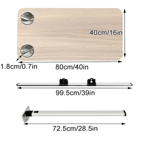 Table murale pliante pour camping-car pour optimiser l'espace intérieur - 3