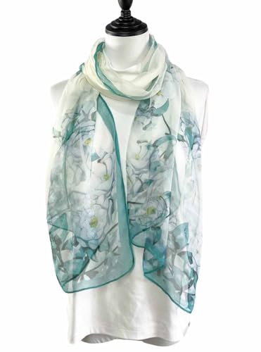 Image of Xyueanlo Scarfs for Women Fashion Scarves Print Pattern Lightweight Sunscreen Scarf Wraps Shawls