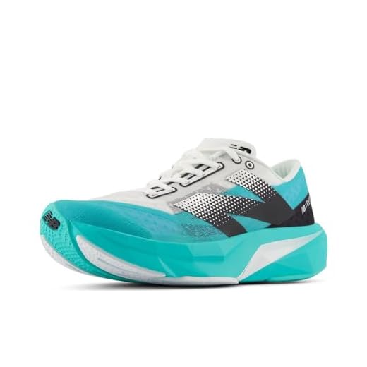 New Balance Chaussures de course FuelCell Rebel V4 pour femme, Cyber Jade/Noir/Blanc, 40 EU