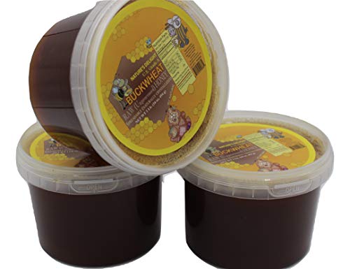 Miel cremosa natural de trigo sarraceno 1 lb miniatura 3