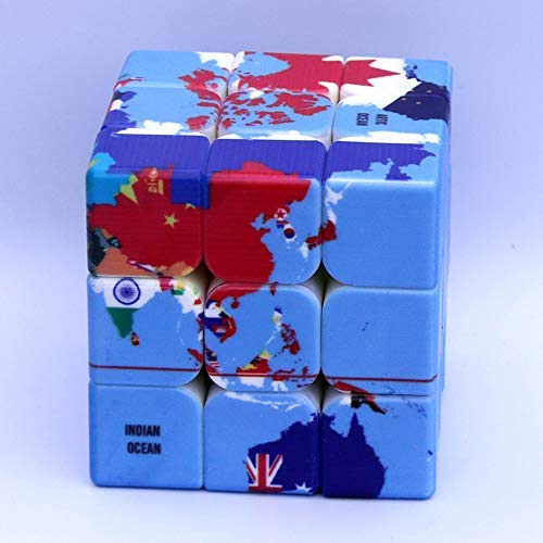 Amazon.com: Speed Cube World Map Design Magic Cube Puzzle,IQ Games