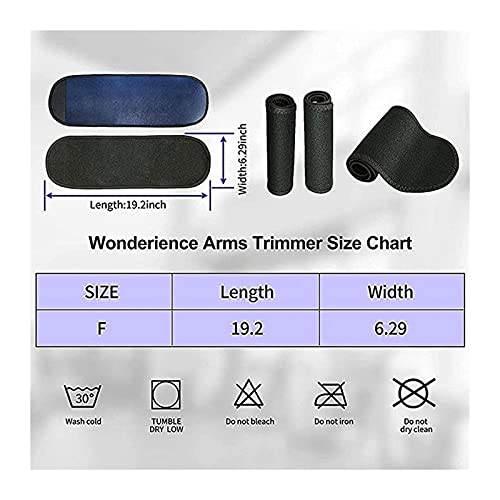 Yokbeer 2 Stuks Blauwe Dames Zweetarmbanden Trimmer, Compressie Zweetbanden Prestatie Mouwen, Sauna Zweetarm Shaper… - Image 6