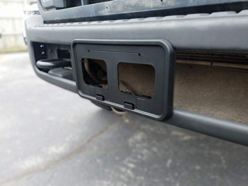 Red Hound Auto Front License Plate Bumper Mounting Bracket Compatible With Ford Super Duty (F-250, F-350, F-450, F-550) 2011-2016 #TOP5