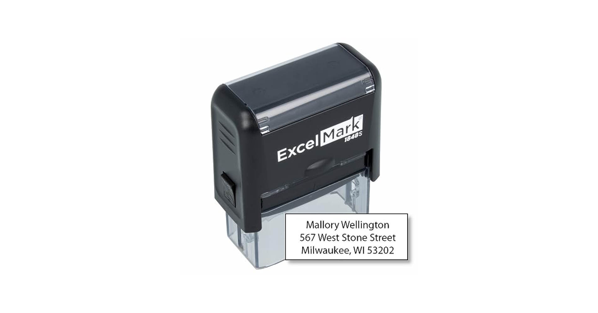 Amazon.com : ExcelMark Custom Self Inking Rubber Stamp