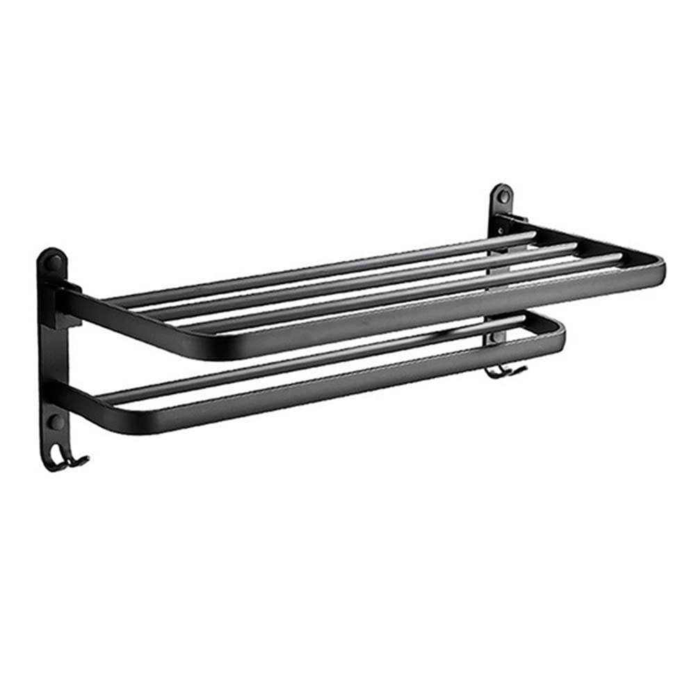 CTRLZS Aluminum Towel Bar Wall Mounted Rack Bathroom Towel Rack Towel Holder Towel Hanger Bathroom Accessories Bathroom Shelf