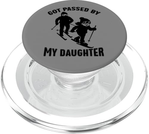 Divertente Sciato da mia figlia Divertente Regalo invernale PopSockets PopGrip per MagSafe