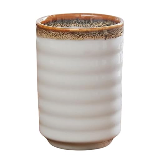 職人手作 陶器 伝統工芸 湯呑み 焼酎カップ 湯のみ 寿司湯呑 和食器 贈答品 記念品 ギフト プレゼント おしゃれ (F,1個)