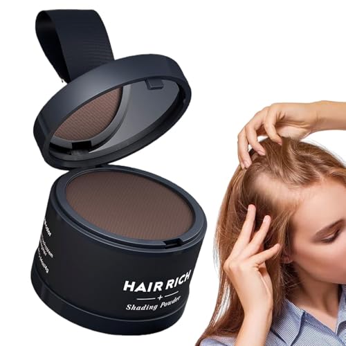 Polvere coprente per l'attaccatura dei capelli - Copertura delle radici ad azione rapida, ombreggiatura della fibra capillare con finitura naturale, soluzione addensante per capelli diradati, copertur