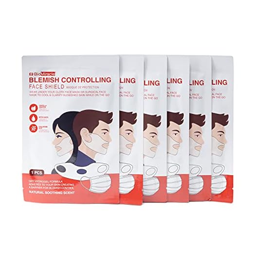 BioMiracle Blemish Controlling Face Mask, Hydrating Facial Masks For Skin Care, Moisturizing Sheet Masks For Face, 6 Pack