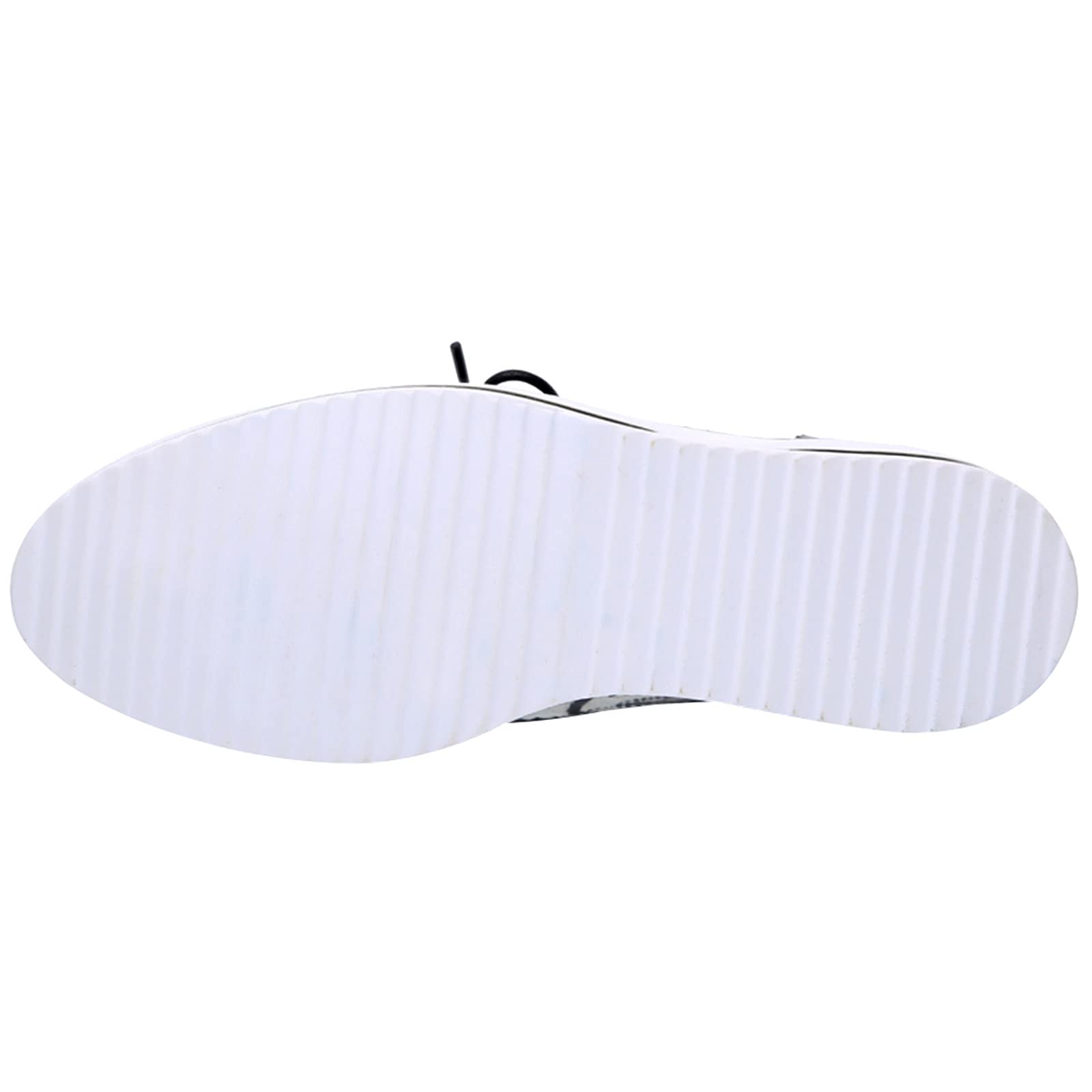 ANUFER Mujer con Cordones Brogues Zapatos Deportivos Casual Plataforma Creepers